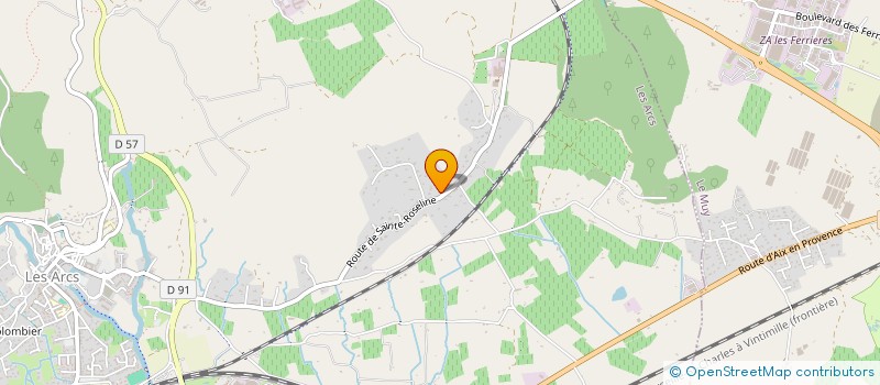 localisation de l'entreprise SCEA CHATEAU SAINTE ROSELINE  LES ARCS