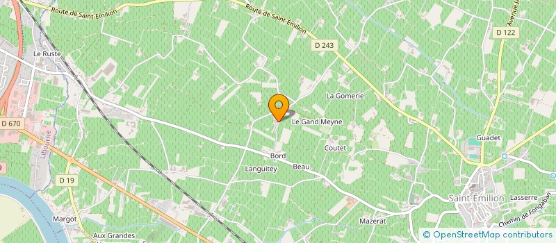 localisation de l'entreprise SCEA CHATEAU SARPE GRAND JACQUES  SAINT-CHRISTOPHE-DES-BARDES