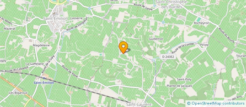 localisation de l'entreprise SCEA CHATEAU TOUR BALADOZ à SAINT-LAURENT-DES-COMBES