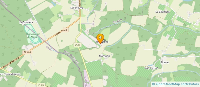 localisation de l'entreprise SCEA CHATEAU TOUR BLANC  PARLEBOSCQ