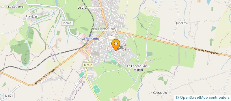 localisation de l'entreprise SCEA CHAUDIERES  LUC-LA-PRIMAUBE