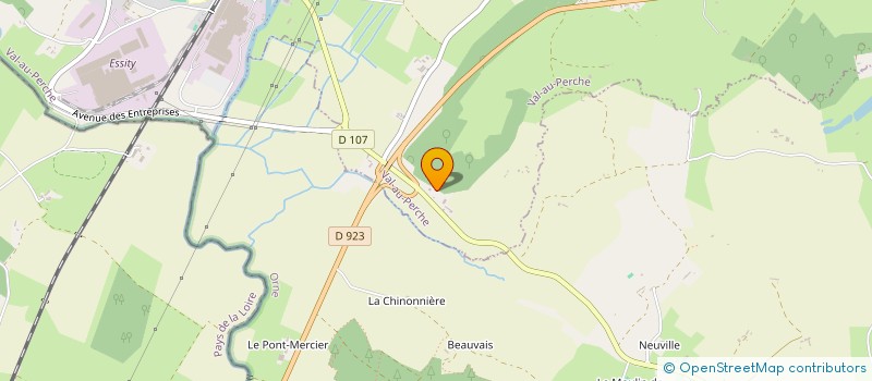 localisation de l'entreprise SCEA CHENEVIERE à VAL-AU-PERCHE