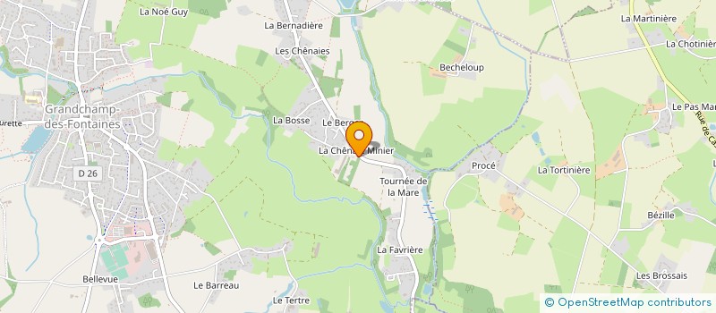 localisation de l'entreprise SCEA CHESNAIES MINIER à GRANDCHAMP-DES-FONTAINES