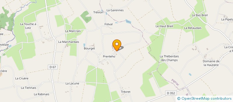 localisation de l'entreprise SCEA CHEVAL  BRUC-SUR-AFF