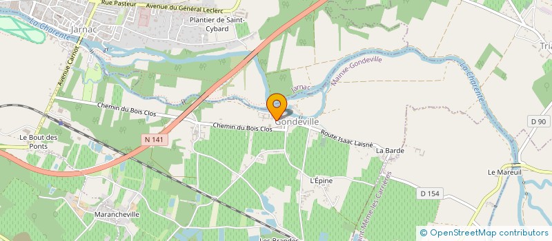 localisation de l'entreprise SCEA CHEZ GAILLER à SAINTE-SEVERE