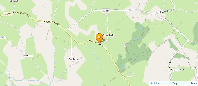 localisation de l'entreprise SCEA CHEZ GASPARD  GIAT