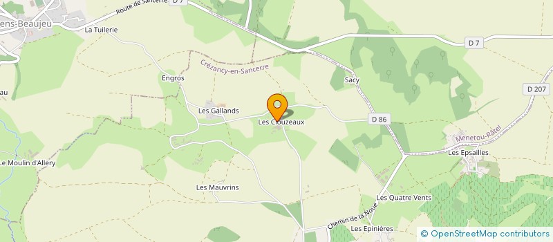 localisation de l'entreprise SCEA CHOTARD-DAVRIL  CREZANCY-EN-SANCERRE