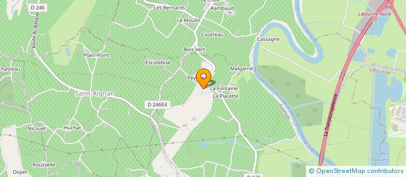 localisation de l'entreprise SCEA CHRISTIAN RAVAT ET FILS à FRONSAC