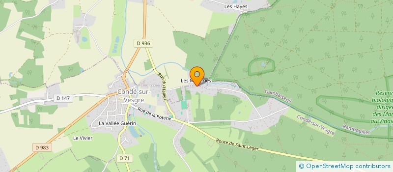 localisation de l'entreprise SCEA CIEL  CONDE-SUR-VESGRE