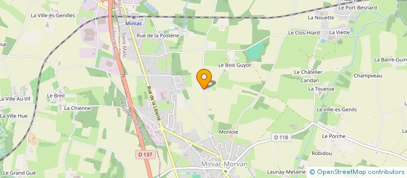 localisation de l'entreprise SCEA CLOS DE COUABEL à MINIAC-MORVAN