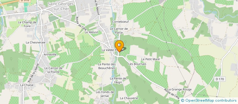 localisation de l'entreprise SCEA CLOS DU PORTEAU  SAINT GEORGES SUR CHER