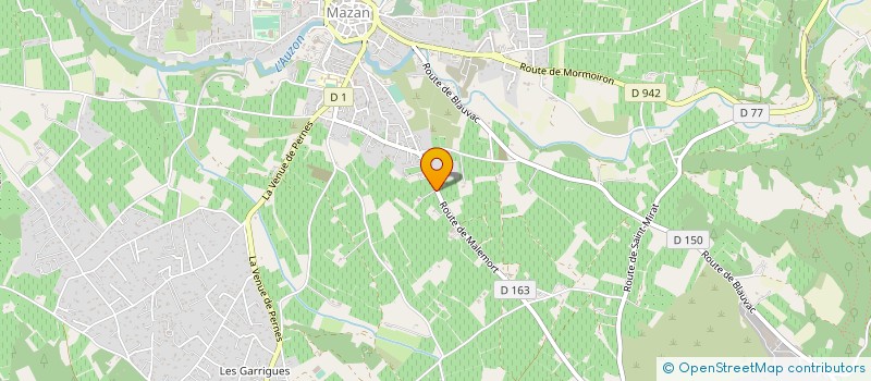 localisation de l'entreprise SCEA CLOS GRETYCE  MAZAN