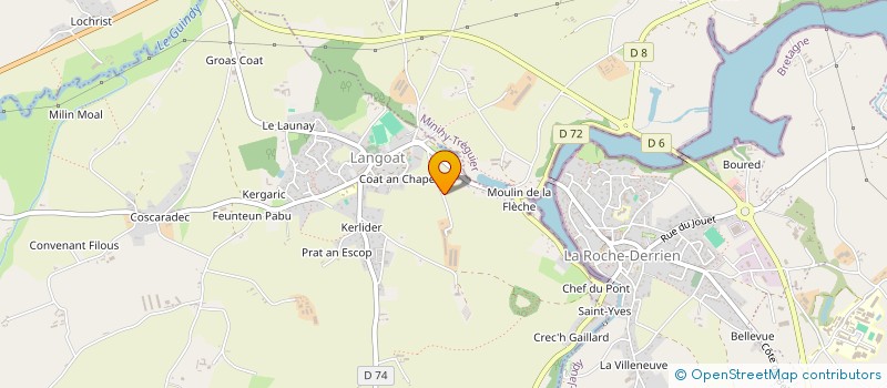 localisation de l'entreprise SCEA COAT AN FO à LANGOAT