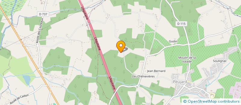 localisation de l'entreprise SCEA  COLZACO  PEUJARD