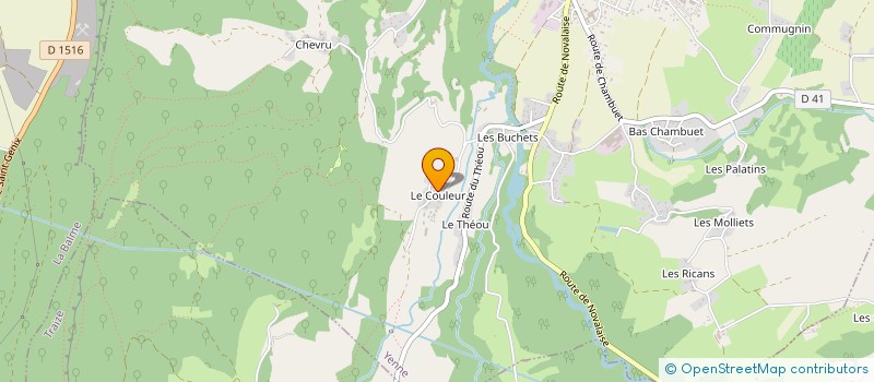 localisation de l'entreprise SCEA CORNUT  YENNE