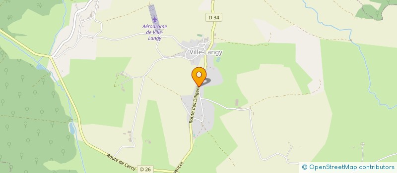 localisation de l'entreprise SCEA COUTEAUDIER  VILLE-LANGY
