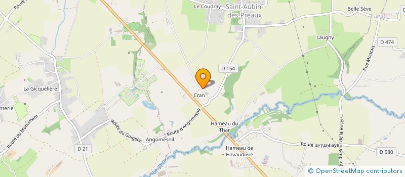 localisation de l'entreprise SCEA CRAN à SAINT-AUBIN-DES-PREAUX
