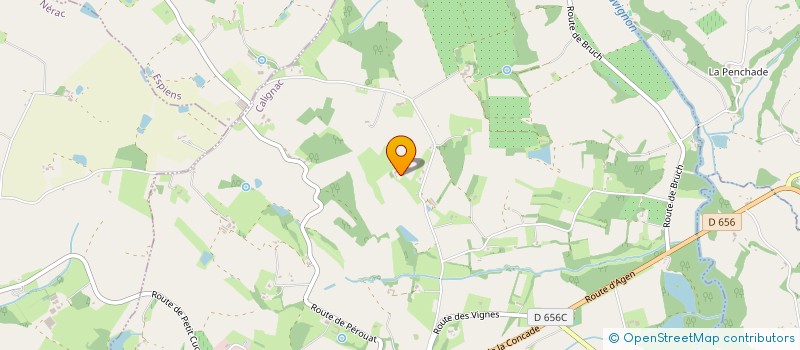 localisation de l'entreprise SCEA D'ANDIRAN  CALIGNAC