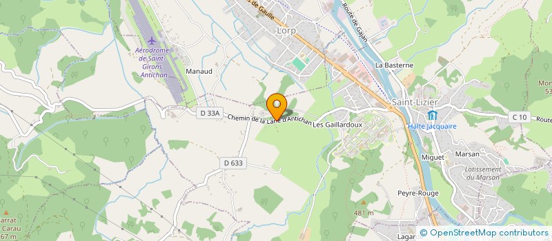 localisation de l'entreprise SCEA D ANTICHAN à SAINT-LIZIER