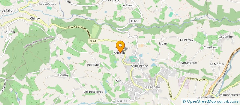 localisation de l'entreprise SCEA D'ARFEUILLE à BIBOST