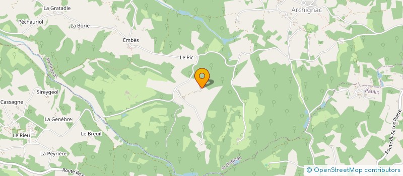 localisation de l'entreprise SCEA D ARTY  ARCHIGNAC