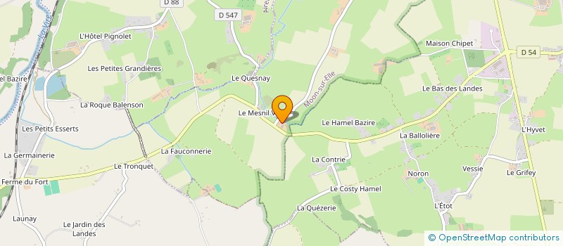localisation de l'entreprise SCEA D'AUVILLE à MOON-SUR-ELLE
