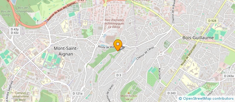 localisation de l'entreprise SCEA  D.C.P.F.  MONT-SAINT-AIGNAN