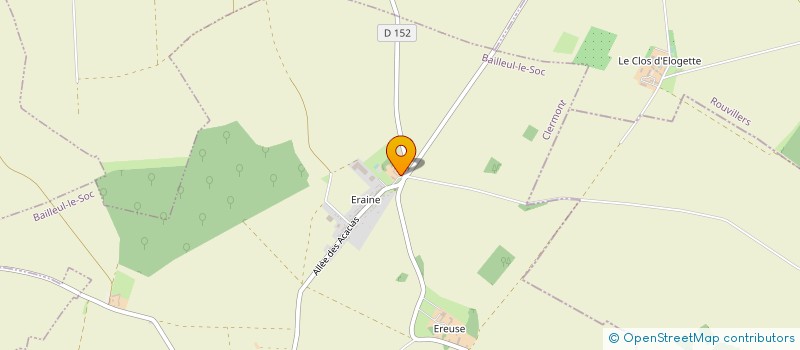 localisation de l'entreprise SCEA D'ERAINE  BAILLEUL-LE-SOC