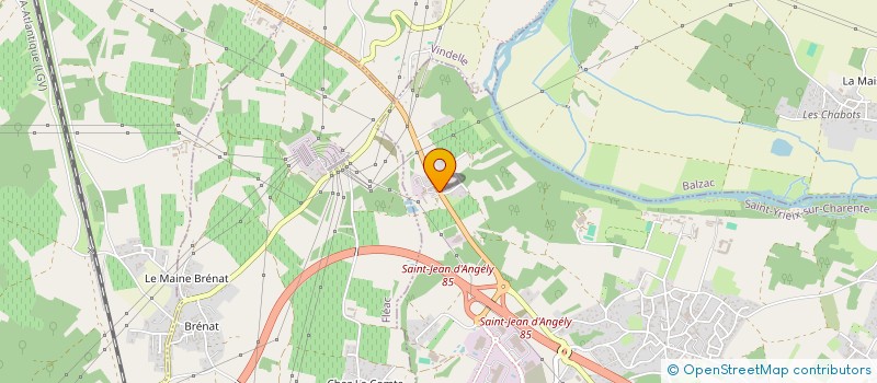 localisation de l'entreprise SCEA D'ETANGVILLE  SAINT-YRIEIX-SUR-CHARENTE