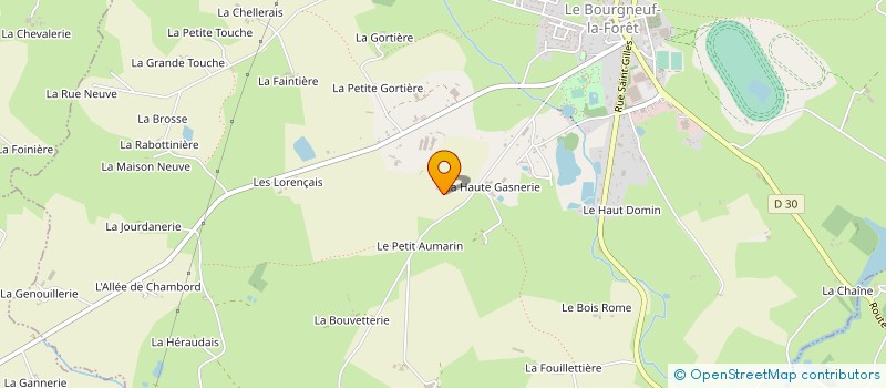 localisation de l'entreprise SCEA D'ETOILE à LE BOURGNEUF-LA-FORET
