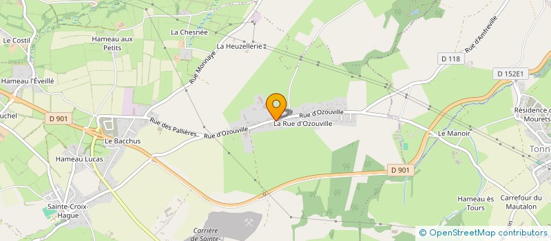localisation de l'entreprise SCEA D'OZOUVILLE à LA HAGUE