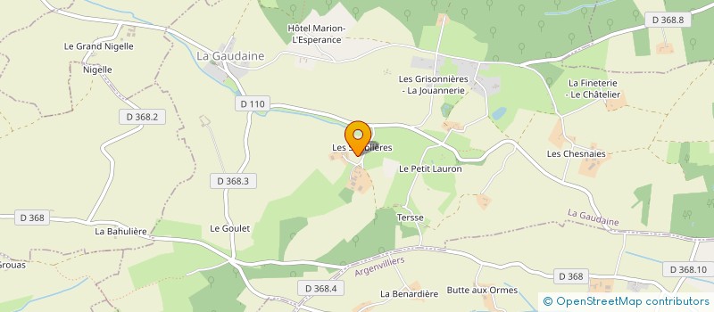 localisation de l'entreprise SCEA DALIBARD FRERES à LA GAUDAINE
