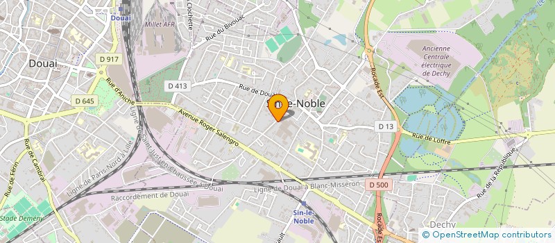 localisation de l'entreprise SCEA DAMBRINE ET FILS à SIN-LE-NOBLE