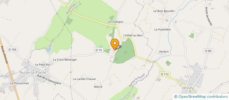 localisation de l'entreprise SCEA DAUGUET  AUCEY-LA-PLAINE