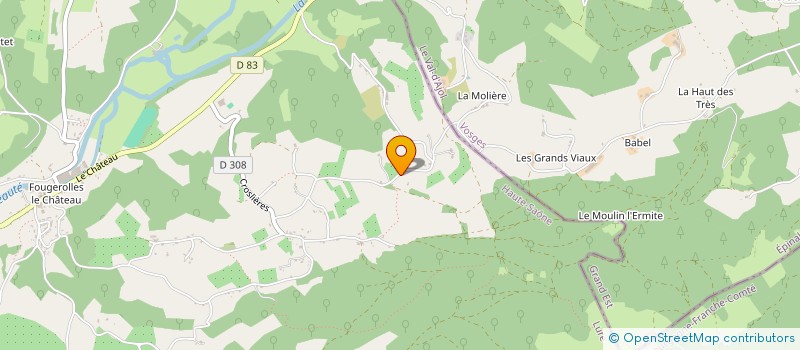 localisation de l'entreprise SCEA DAVAL RICHARD TERRE CERISE  FOUGEROLLES-SAINT-VALBERT