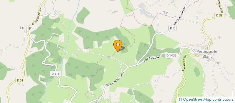 localisation de l'entreprise SCEA DAVID NICOLAS  PERPEZAC-LE-BLANC