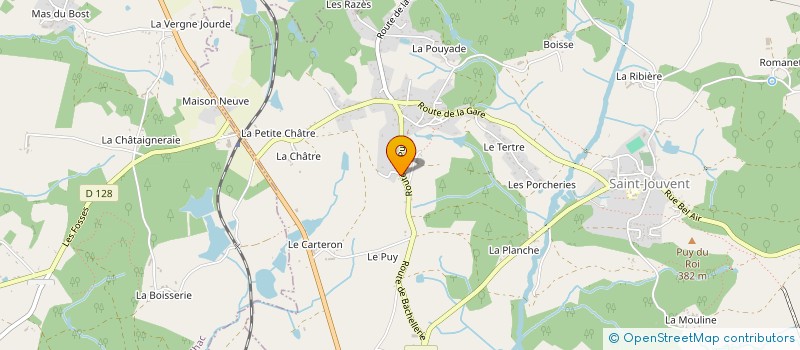 localisation de l'entreprise SCEA DE BACHELLERIE à SAINT-JOUVENT