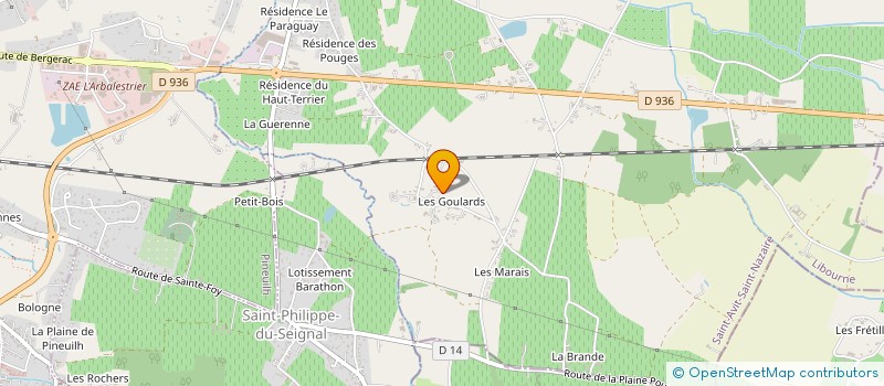 localisation de l'entreprise SCEA DE BARBEYROLLE à SAINT-AVIT-SAINT-NAZAIRE