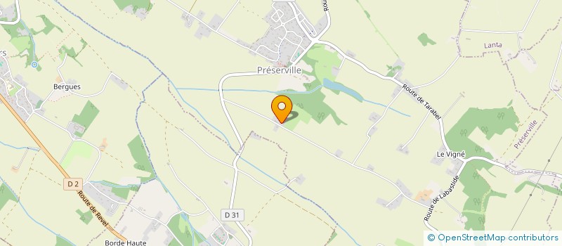 localisation de l'entreprise SCEA DE BARTHECAVE  PRESERVILLE