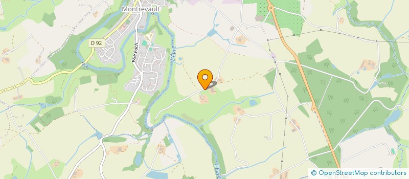localisation de l'entreprise SCEA DE BAS BEGROLLES à MONTREVAULT-SUR-EVRE