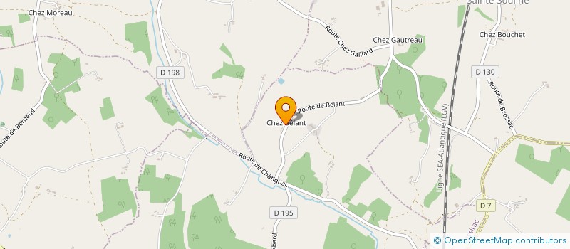 localisation de l'entreprise SCEA DE BEL AIR à SAUVIGNAC