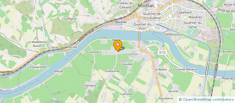 localisation de l'entreprise SCEA DE BELINE à MOISSAC