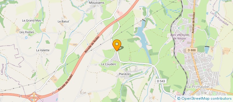 localisation de l'entreprise SCEA DE BELLEVUE  LUC-LA-PRIMAUBE