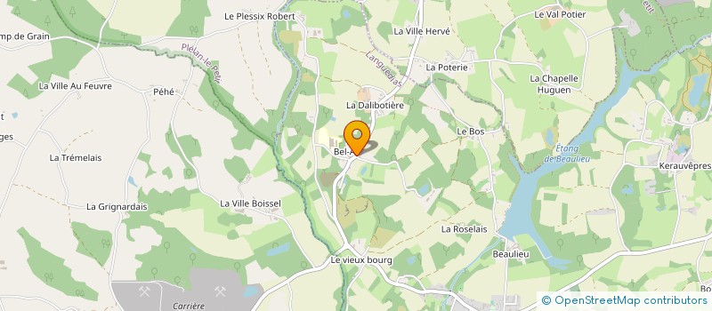 localisation de l'entreprise SCEA DE BELLEVUE à LA LANDEC