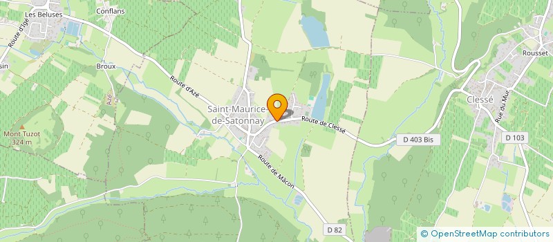 localisation de l'entreprise SCEA DE BESSEUIL  CLESSE