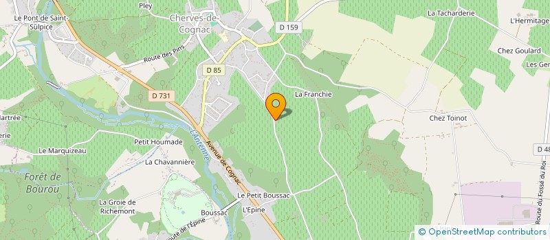 localisation de l'entreprise SCEA DE BIGET à VAL-DE-COGNAC