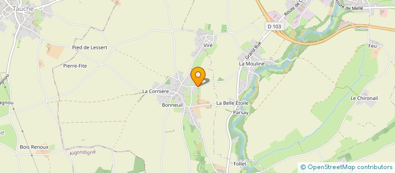 localisation de l'entreprise SCEA DE BOIS RENOUX à AIGONDIGNE