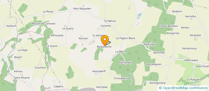 localisation de l'entreprise SCEA DE BOQUELECHE à ELVEN