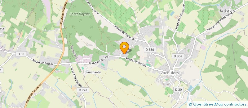 localisation de l'entreprise SCEA DE BORIO BLANC à VILLEMATIER
