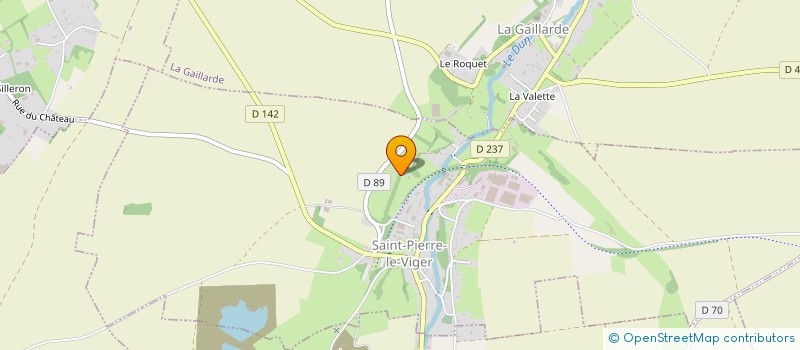 localisation de l'entreprise SCEA DE BRICOTE  SAINT-PIERRE-LE-VIGER